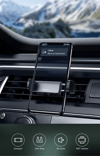 Baseus Car Phone Holder For Universal Mobile Phone Holder Stand Car Phone Stand For Car Air Outlet Mount Car Cell Phone Support