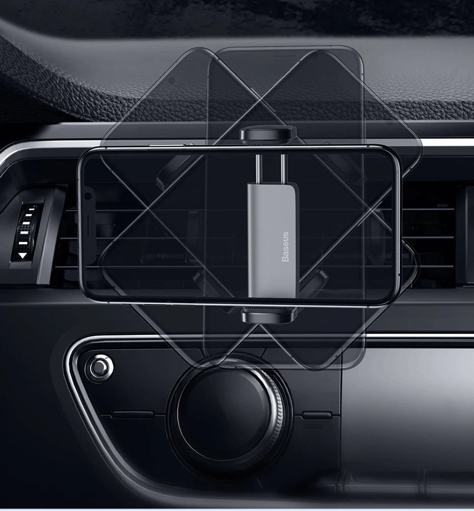 Baseus Car Phone Holder For Universal Mobile Phone Holder Stand Car Phone Stand For Car Air Outlet Mount Car Cell Phone Support