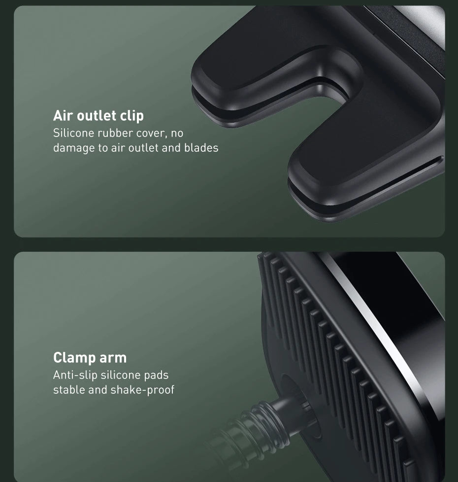 Baseus Car Phone Holder For Universal Mobile Phone Holder Stand Car Phone Stand For Car Air Outlet Mount Car Cell Phone Support