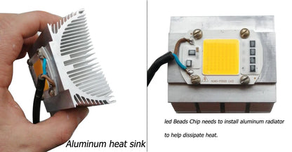 LED Chip COB lamp 10W 20W 30W 50W AC 220V 240V IP65 Smart IC No Need Driver DIY Flood light Led Bulb Spotlight Outdoor Lamp bead