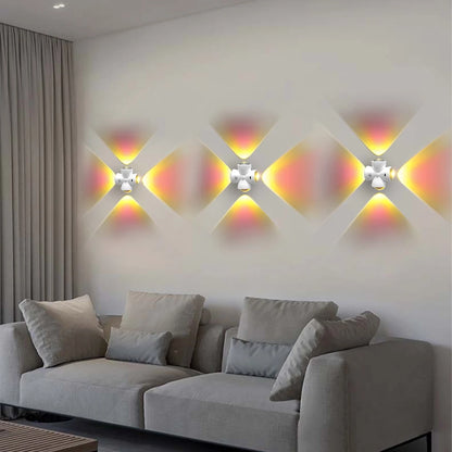 Smart Sensing LED Night Light with Motion Sensor Wall Lamp USB Rechargeable Bedside Night Lamp for Bedroom Hallway Bathroom Deco