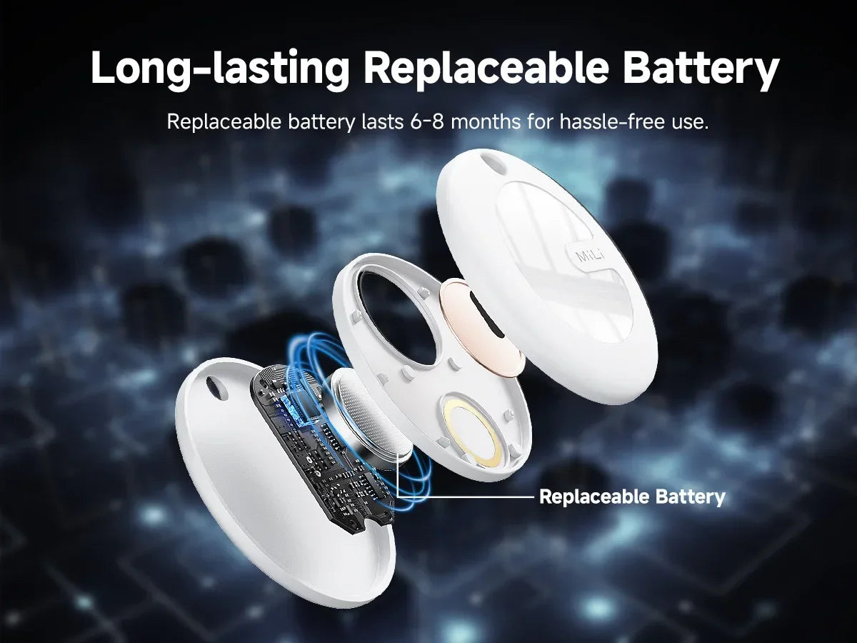 MiLi Smart Tracker Mitag Bluetooth Locator Anti-Lost Device Mobile Keys Pet Elderly Kids Finder Work With Android Find My