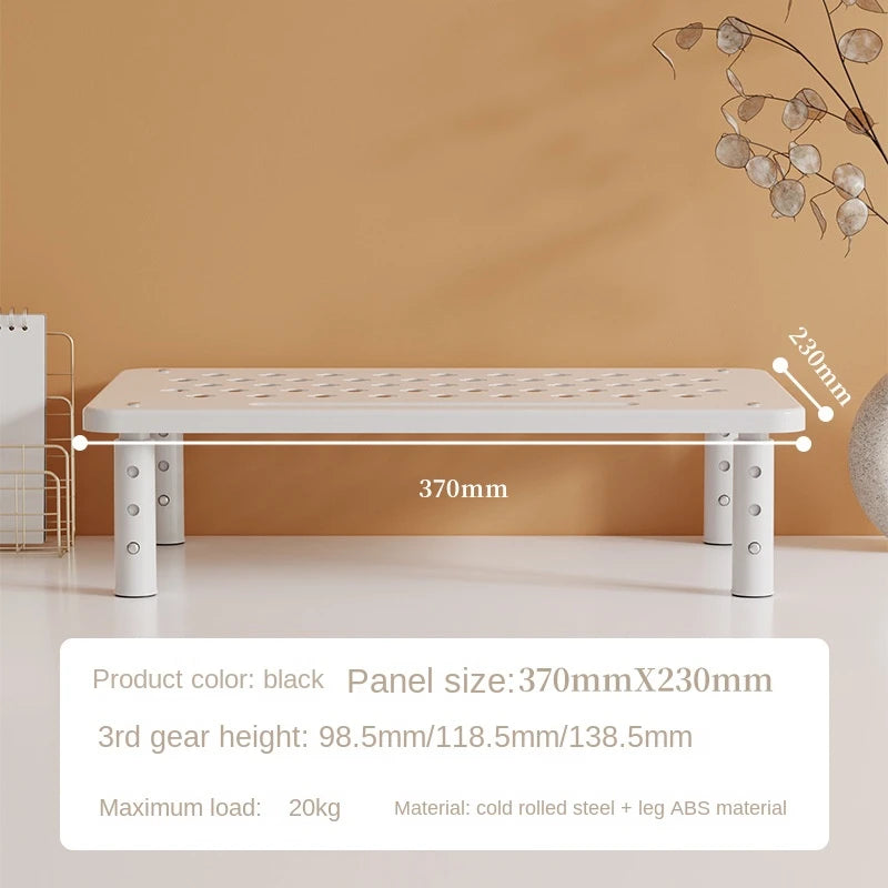 Adjustable computer Rack Telescopic Desk Monitor Holder Elevated PC Screen Stand Reduce Neck Strain Office Storage Supplies