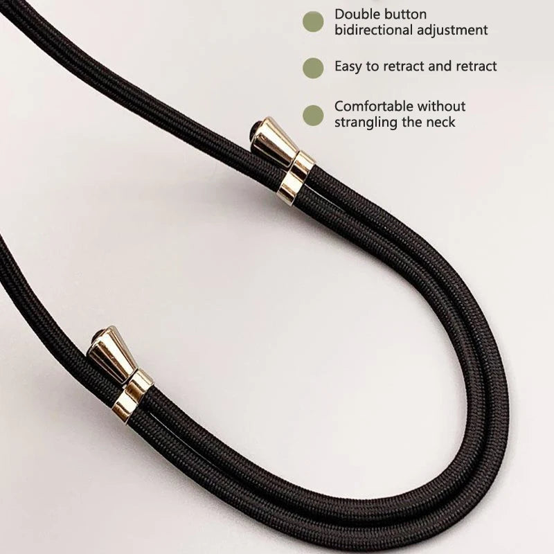1pcs Crossbody Lanyard Necklace Strap Universal Mobile Phone Adjustment Long Hanging Rope With Clip Anti-Lost Lanyard