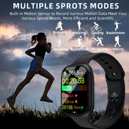 LAXASFIT Series 10 Smart Watch BT Voice Call Healthy Sports Bracelet Fitness Tracker Smart Watch Men Women Holiday Gift
