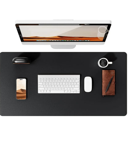 Leather Desk Mat | Computer Mat for Desk| Large Mouse Pad and Keyboard Mat | Desk Protector for Office