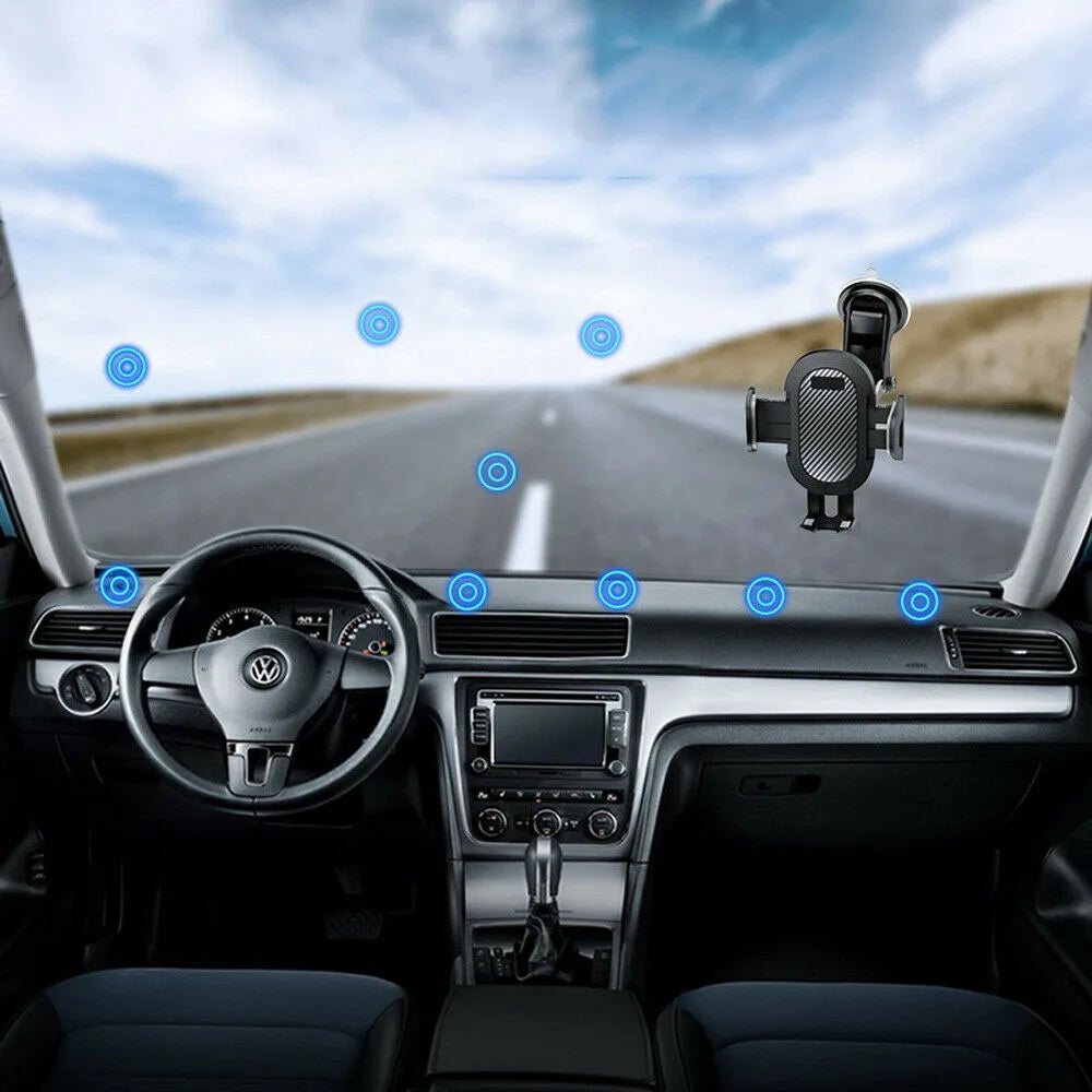 Universal Car 360°Rotate MobilePhone Holder Mount Sucker Retractable Arm Phone Bracket Stand Fit For iPhone 13 12 Pro Max Xiaomi