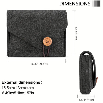 Power Adapter Case Storage Bag Felt Portable Electronic Accessories Storage Bag Portable USB Travel Cable Organizer Electronic
