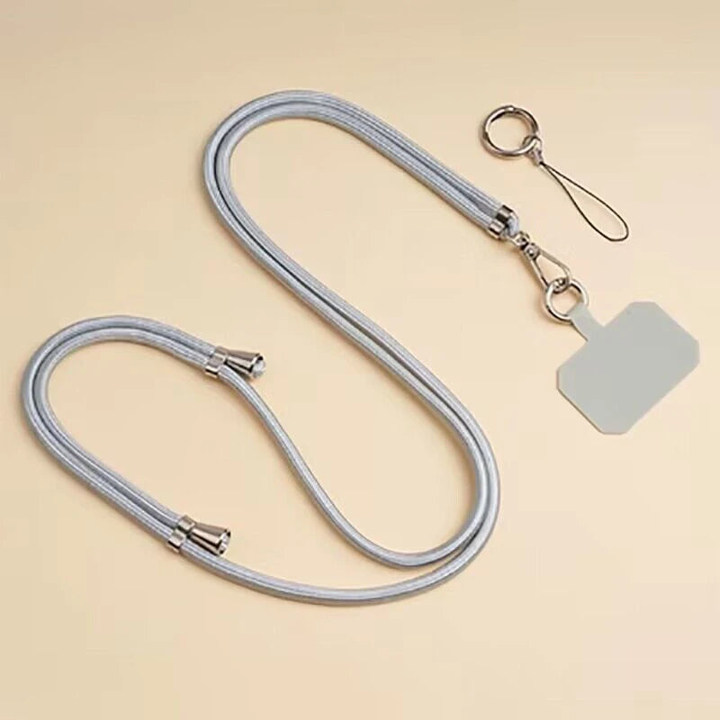 1pcs Crossbody Lanyard Necklace Strap Universal Mobile Phone Adjustment Long Hanging Rope With Clip Anti-Lost Lanyard