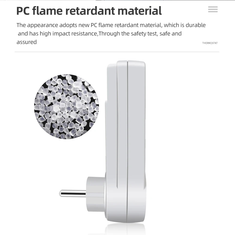 Smart Thermostat EU US UK AU FR Plug Timer Socket Multi-Function Temperature Controller Switch for Heating Cooling