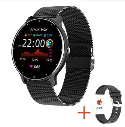 LIGE Smart Watch Women Men Full Touch Screen Bluetooth 5.2 Call Waterproof Watches Sports Fitness Tracker Factory IP67 ZL02 New