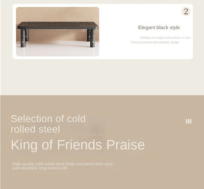 Adjustable computer Rack Telescopic Desk Monitor Holder Elevated PC Screen Stand Reduce Neck Strain Office Storage Supplies