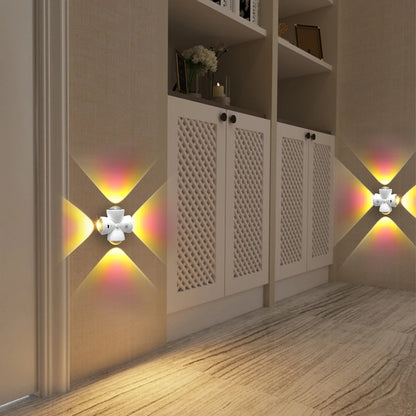 Smart Sensing LED Night Light with Motion Sensor Wall Lamp USB Rechargeable Bedside Night Lamp for Bedroom Hallway Bathroom Deco