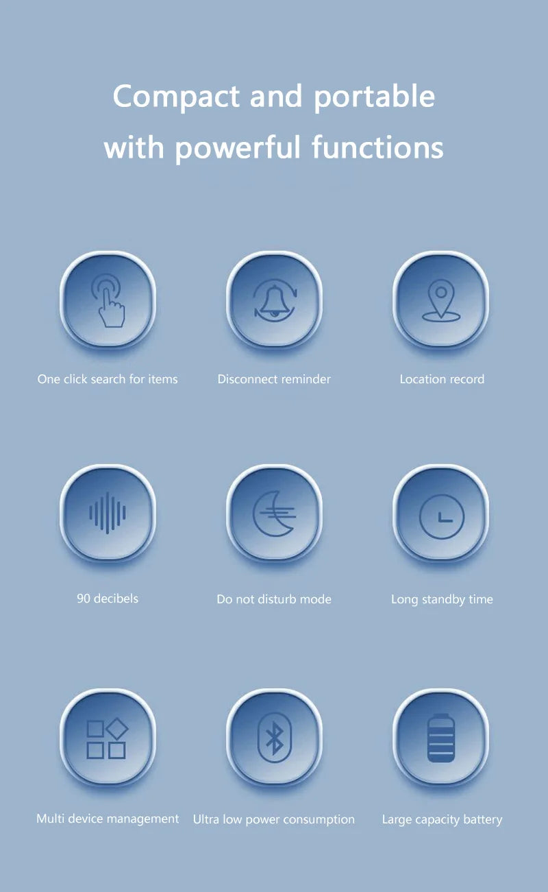 Xiaomi GPS Tracker Device Intelligent Positioning Anti-lost Pet Wallet Bluetooth Portable Finder Decorative Tracking Locator