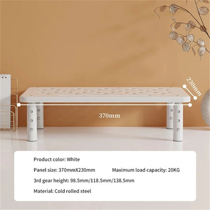 Adjustable computer Rack Telescopic Desk Monitor Holder Elevated PC Screen Stand Reduce Neck Strain Office Storage Supplies