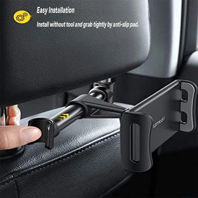 Car Tablet Phone Holder Seat Back Adjustable Convenient Stand Car ipad Holder For Headrest Rotation Mobile Phone Mount Support