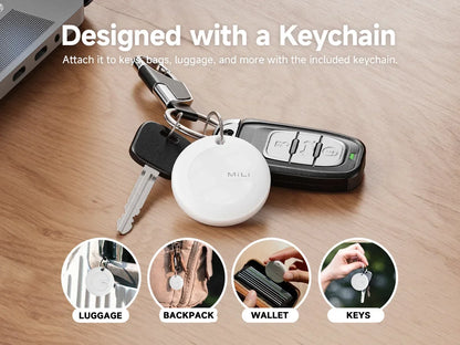 MiLi Smart Tracker Mitag Bluetooth Locator Anti-Lost Device Mobile Keys Pet Elderly Kids Finder Work With Android Find My