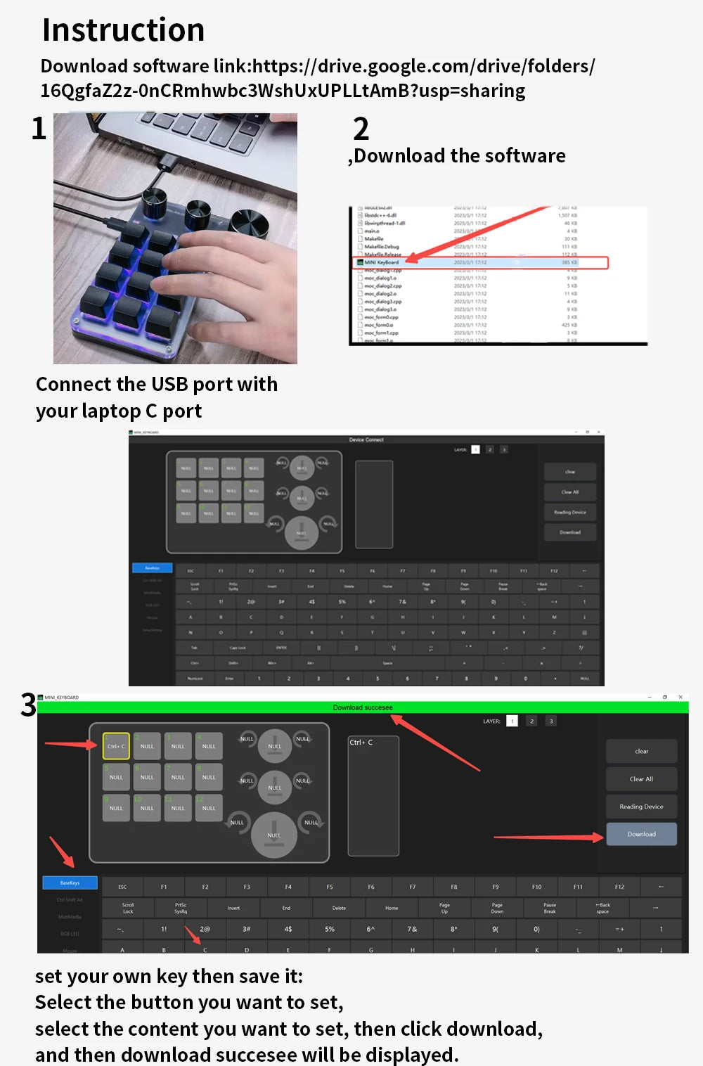 Bluetooth Programming Macro Custom 3 Knob Keyboard RGB 12 Key Copy Paste Photoshop Gaming Keypad Mechanical Hotswap Macropad