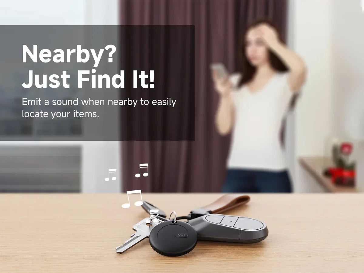 MiLi Smart Tracker Mitag Bluetooth Locator Anti-Lost Device Mobile Keys Pet Elderly Kids Finder Work With Android Find My