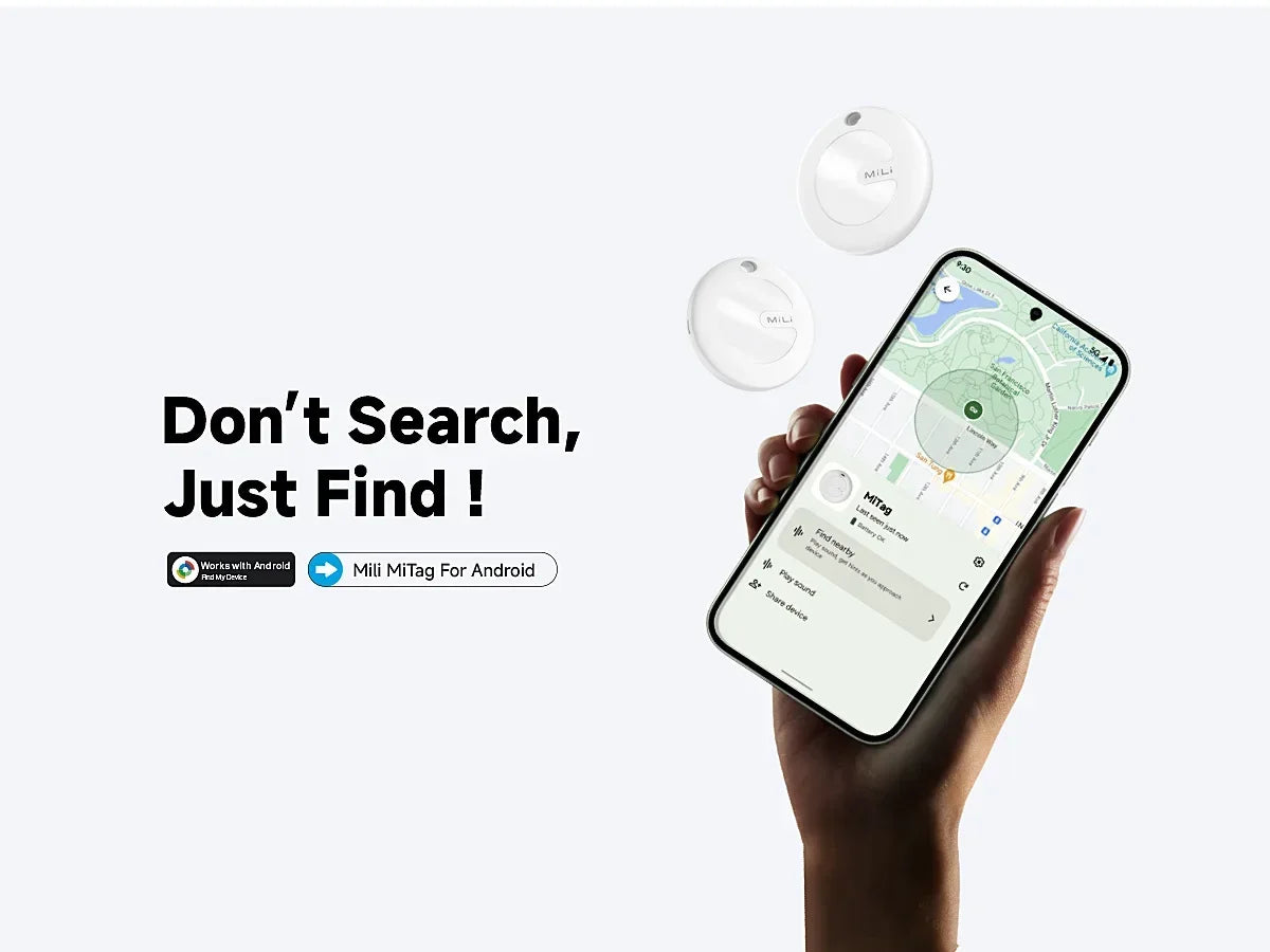 MiLi Smart Tracker Mitag Bluetooth Locator Anti-Lost Device Mobile Keys Pet Elderly Kids Finder Work With Android Find My