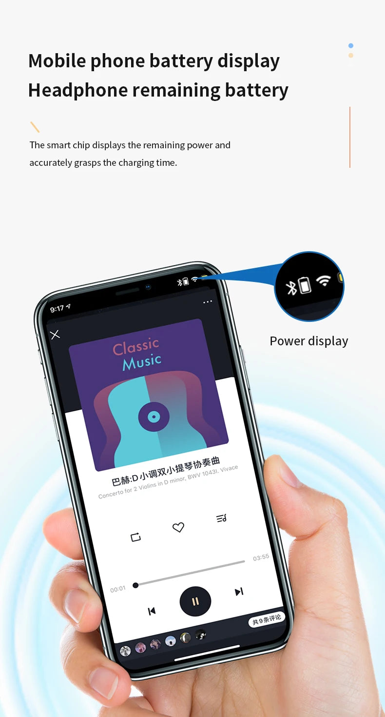 Wireless Bluetooth Earphones HIFI Bass With HD MIC Ear-Hook Earbuds Noise Cancelling Life Waterproof Game Sports Music Headsets