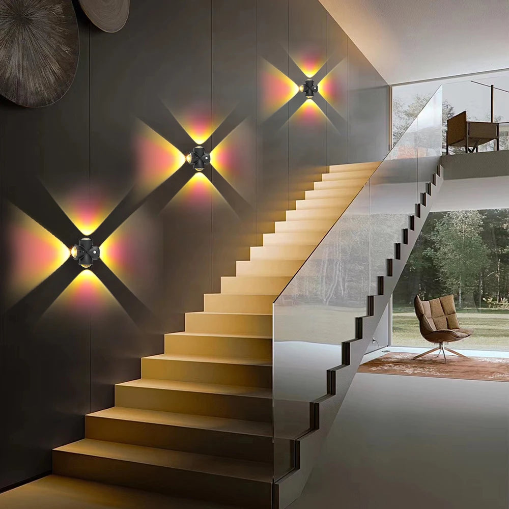 Smart Sensing LED Night Light with Motion Sensor Wall Lamp USB Rechargeable Bedside Night Lamp for Bedroom Hallway Bathroom Deco