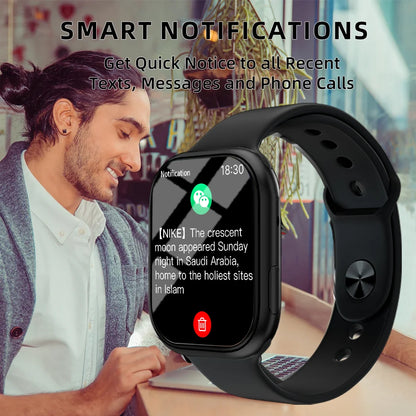 LAXASFIT Series 10 Smart Watch BT Voice Call Healthy Sports Bracelet Fitness Tracker Smart Watch Men Women Holiday Gift
