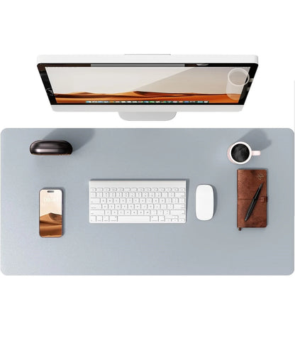 Leather Desk Mat | Computer Mat for Desk| Large Mouse Pad and Keyboard Mat | Desk Protector for Office