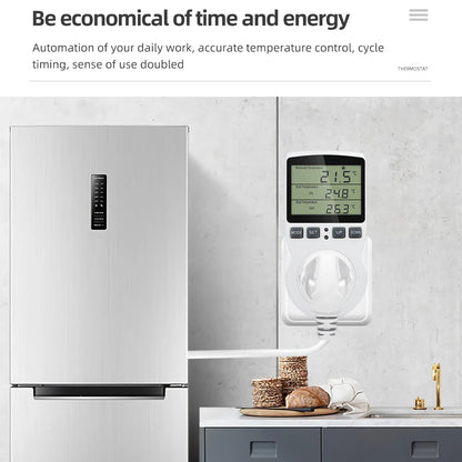 Smart Thermostat EU US UK AU FR Plug Timer Socket Multi-Function Temperature Controller Switch for Heating Cooling