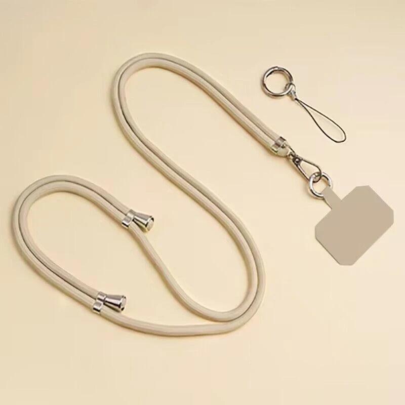 1pcs Crossbody Lanyard Necklace Strap Universal Mobile Phone Adjustment Long Hanging Rope With Clip Anti-Lost Lanyard