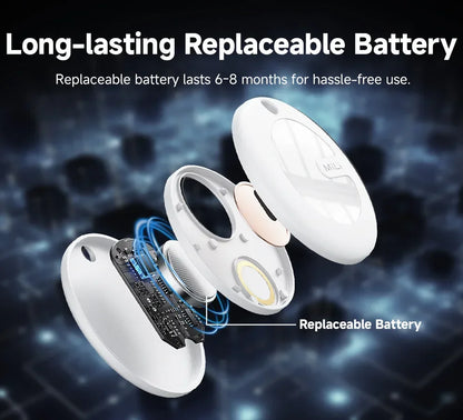 MiLi Smart Tracker Mitag Bluetooth Locator Anti-Lost Device Mobile Keys Pet Elderly Kids Finder Work With Android Find My
