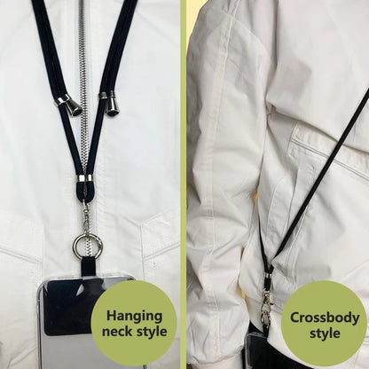 1pcs Crossbody Lanyard Necklace Strap Universal Mobile Phone Adjustment Long Hanging Rope With Clip Anti-Lost Lanyard
